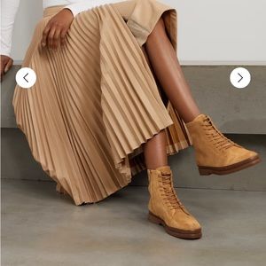 NWT! Vince women suede cooper lace-up boots booties